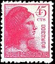 Spain - 1938 - Republic Alegory - 45 CTS - Rosa - Spain, Republic, Woman - Edifil 752 - 0